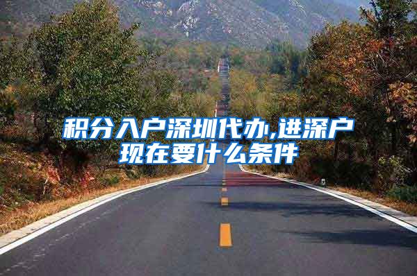 积分入户深圳代办,进深户现在要什么条件