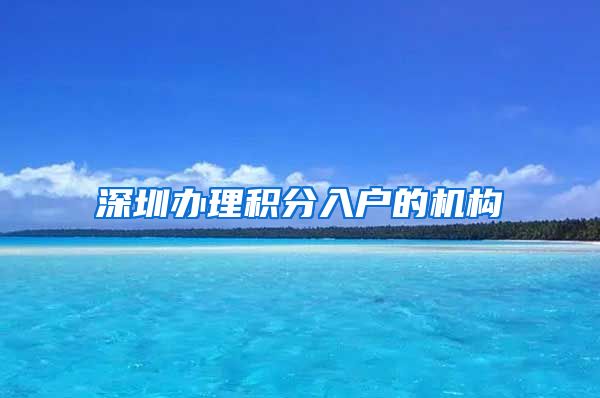 深圳办理积分入户的机构