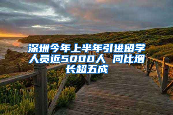 深圳今年上半年引进留学人员近5000人 同比增长超五成