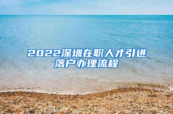 2022深圳在职人才引进落户办理流程