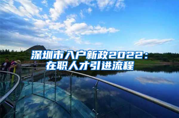深圳市入户新政2022：在职人才引进流程