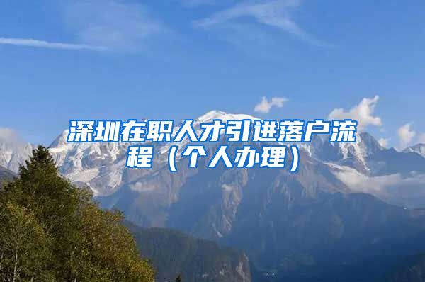 深圳在职人才引进落户流程（个人办理）