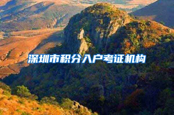 深圳市积分入户考证机构