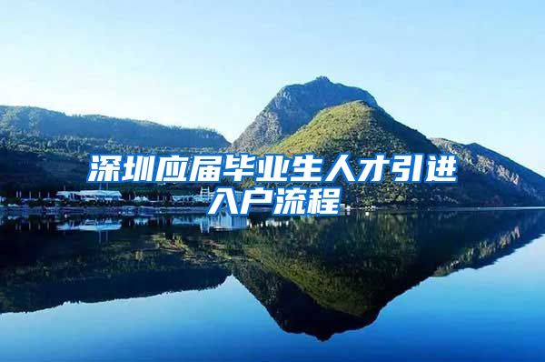 深圳应届毕业生人才引进入户流程