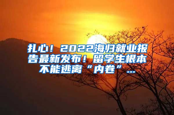 扎心！2022海归就业报告最新发布！留学生根本不能逃离“内卷”...