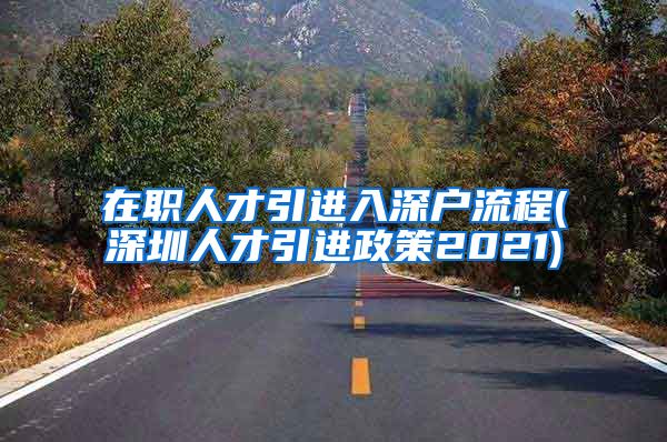 在职人才引进入深户流程(深圳人才引进政策2021)