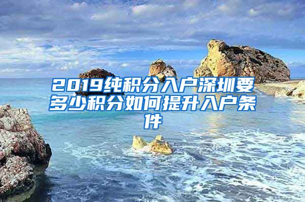 2019纯积分入户深圳要多少积分如何提升入户条件