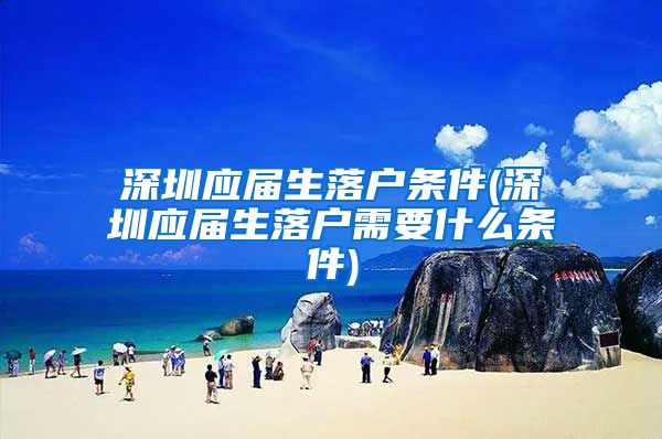 深圳应届生落户条件(深圳应届生落户需要什么条件)