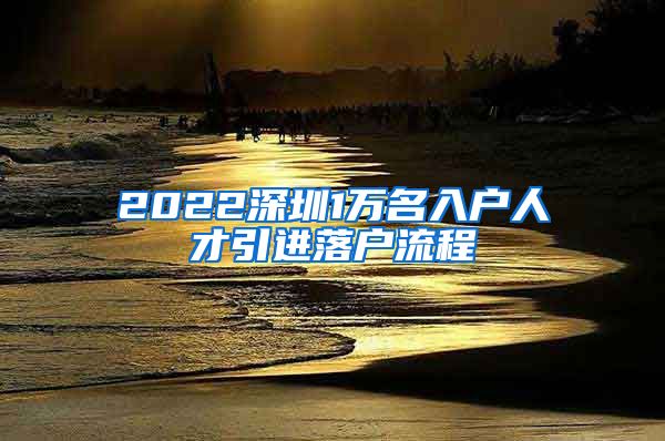 2022深圳1万名入户人才引进落户流程