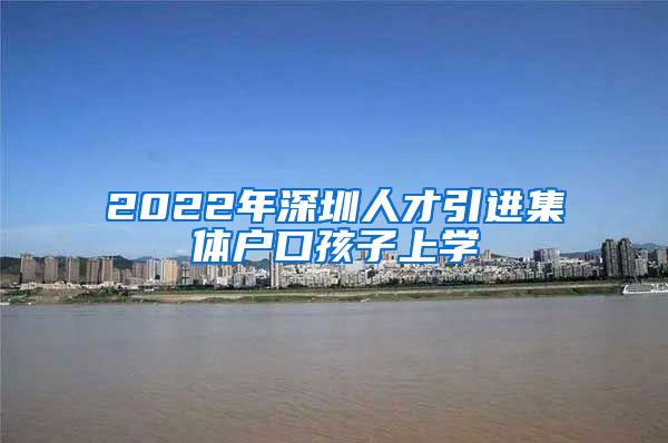 2022年深圳人才引进集体户口孩子上学