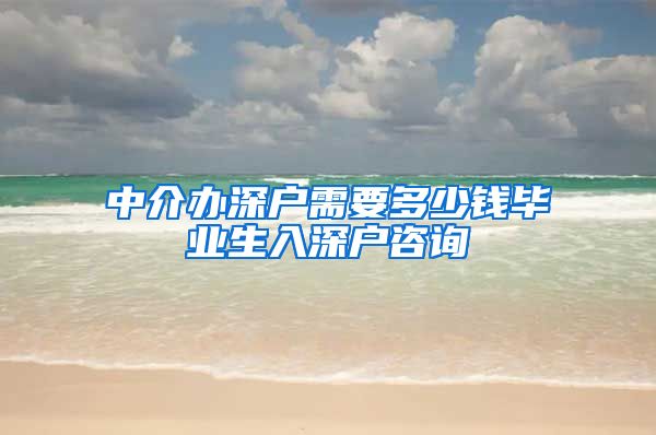 中介办深户需要多少钱毕业生入深户咨询