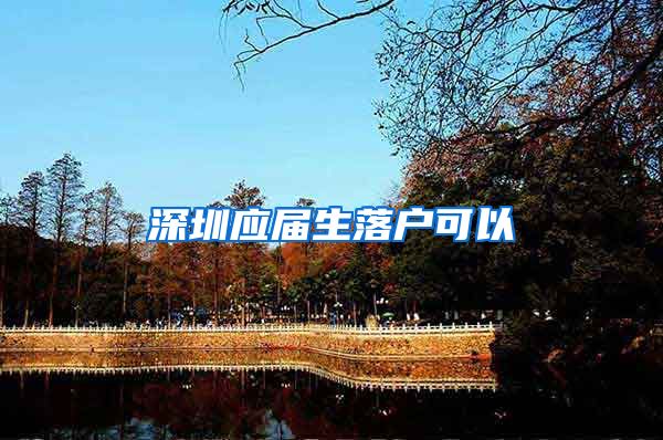 深圳应届生落户可以