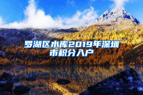 罗湖区水库2019年深圳市积分入户