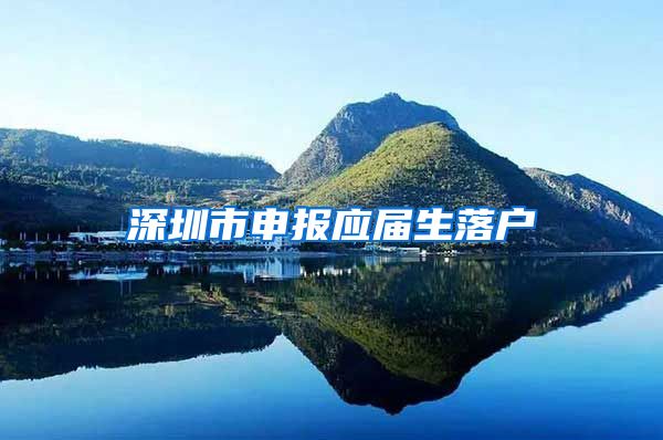 深圳市申报应届生落户