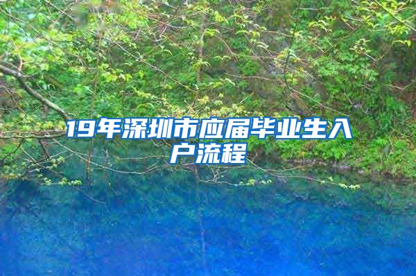 19年深圳市应届毕业生入户流程