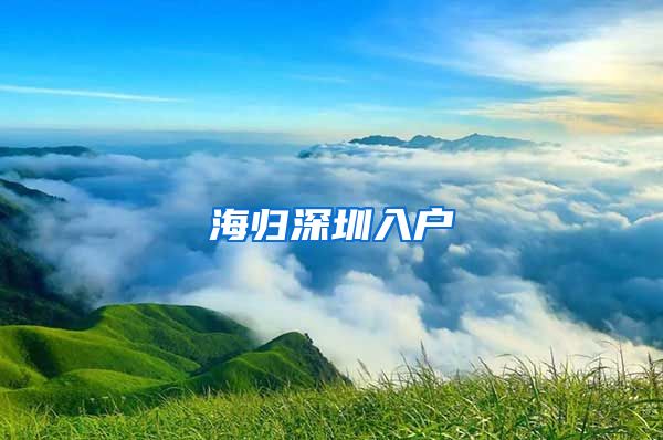 海归深圳入户