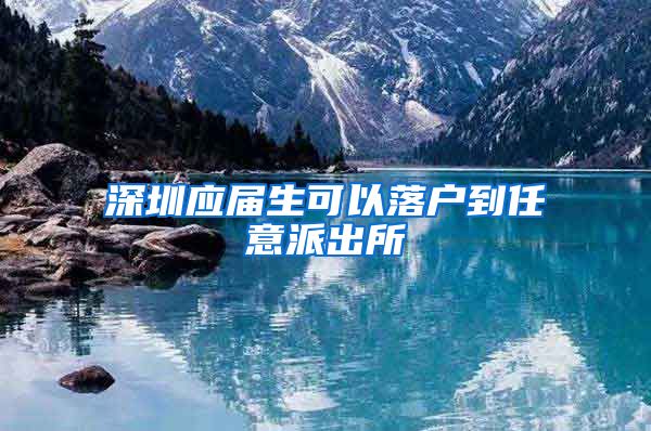 深圳应届生可以落户到任意派出所