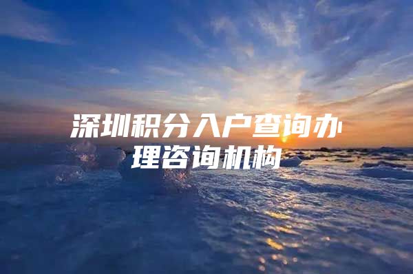 深圳积分入户查询办理咨询机构