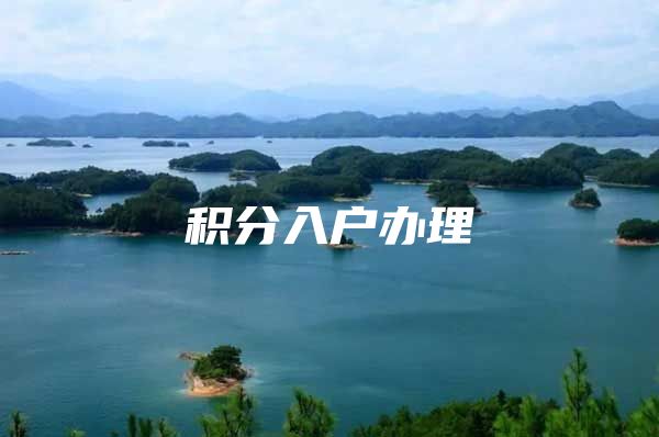积分入户办理