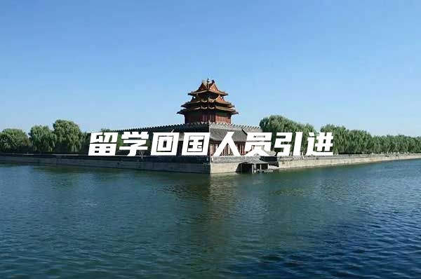 留学回国人员引进
