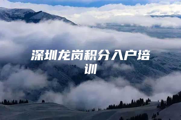 深圳龙岗积分入户培训