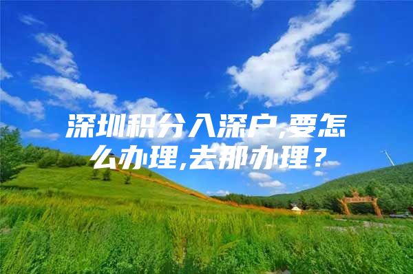 深圳积分入深户,要怎么办理,去那办理？