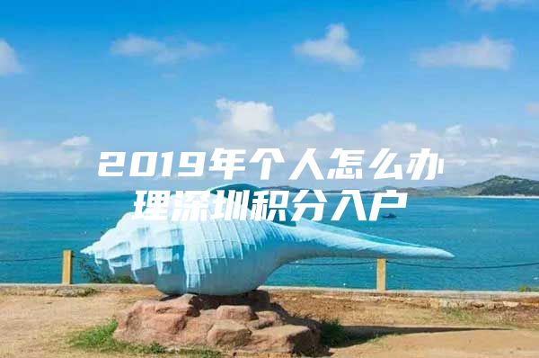2019年个人怎么办理深圳积分入户