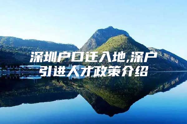 深圳户口迁入地,深户引进人才政策介绍
