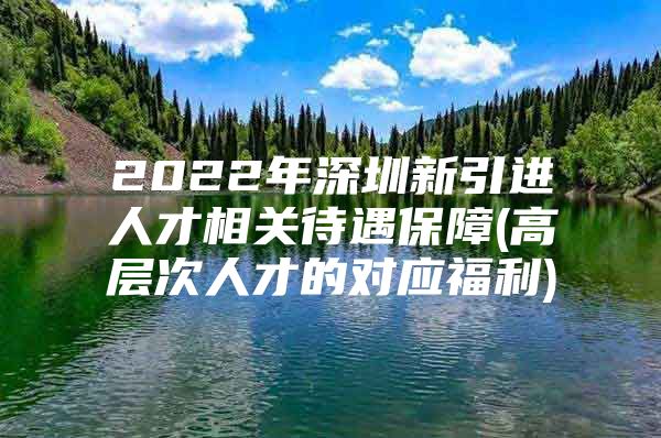 2022年深圳新引进人才相关待遇保障(高层次人才的对应福利)