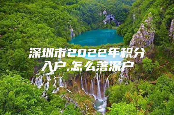 深圳市2022年积分入户,怎么落深户