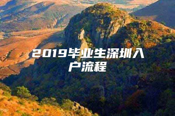 2019毕业生深圳入户流程
