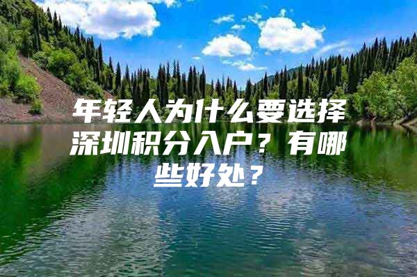 年轻人为什么要选择深圳积分入户？有哪些好处？