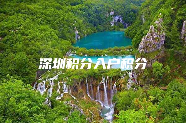 深圳积分入户积分