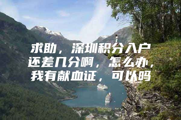 求助，深圳积分入户还差几分啊，怎么办，我有献血证，可以吗