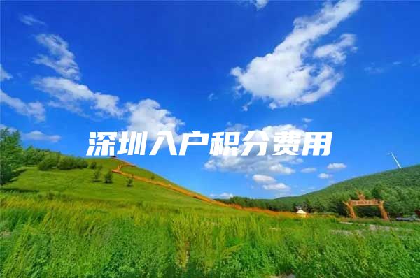 深圳入户积分费用