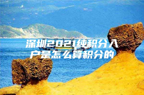 深圳2021纯积分入户是怎么算积分的