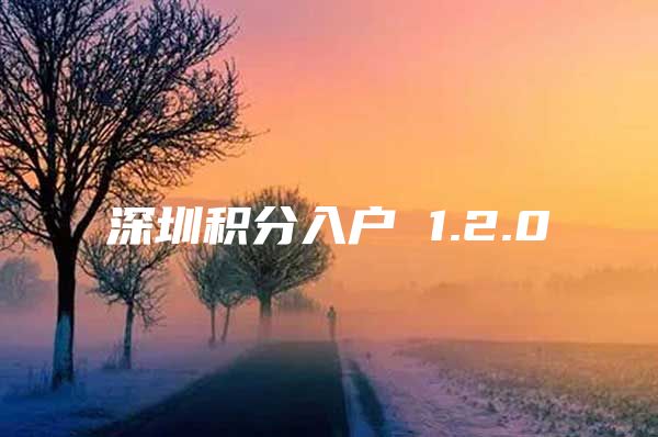 深圳积分入户 1.2.0