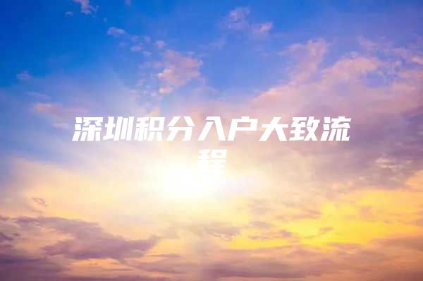 深圳积分入户大致流程