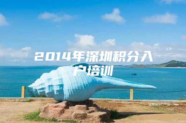 2014年深圳积分入户培训