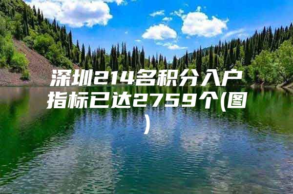 深圳214名积分入户指标已达2759个(图)