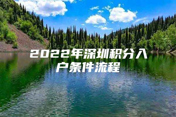 2022年深圳积分入户条件流程