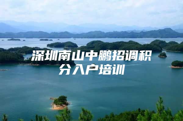 深圳南山中鹏招调积分入户培训