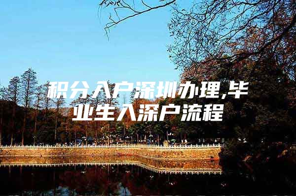积分入户深圳办理,毕业生入深户流程