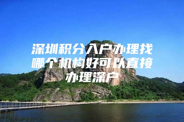 深圳积分入户办理找哪个机构好可以直接办理深户