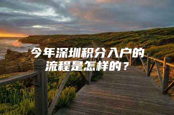 今年深圳积分入户的流程是怎样的？